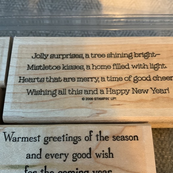 Christmas greetings stamp set - Picture 4 of 9